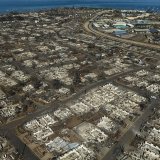 Le feu a quasiment rasé la ville touristique de Lahaina, où résidaient 12'000 habitants.